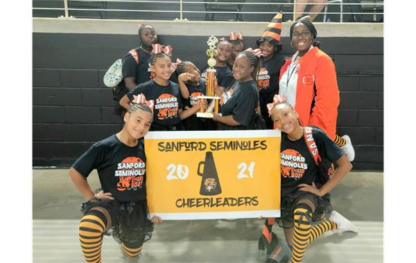 2021 Pee Wee Cheer Team 1st Place-Mid FL Competition